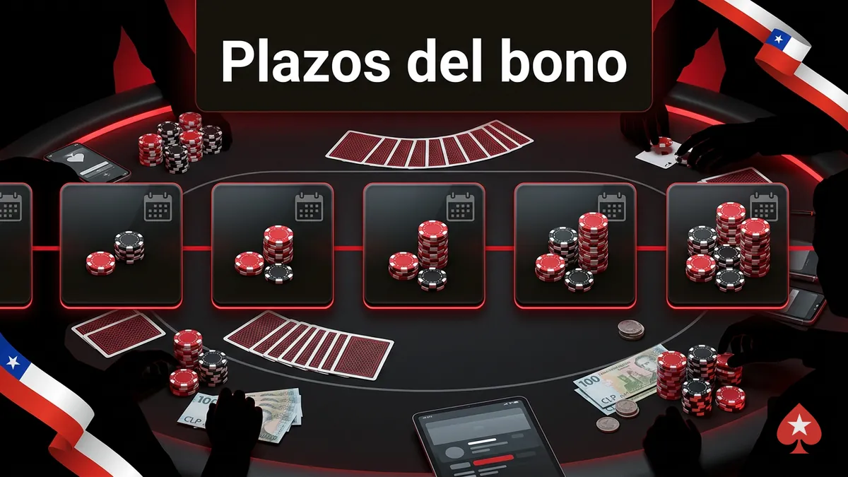 Plazos del bono de póker en PokerStars Chile