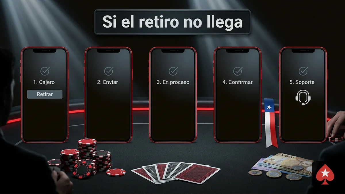 Cinco pasos para revisar un retiro pendiente en PokerStars antes de escribir al soporte